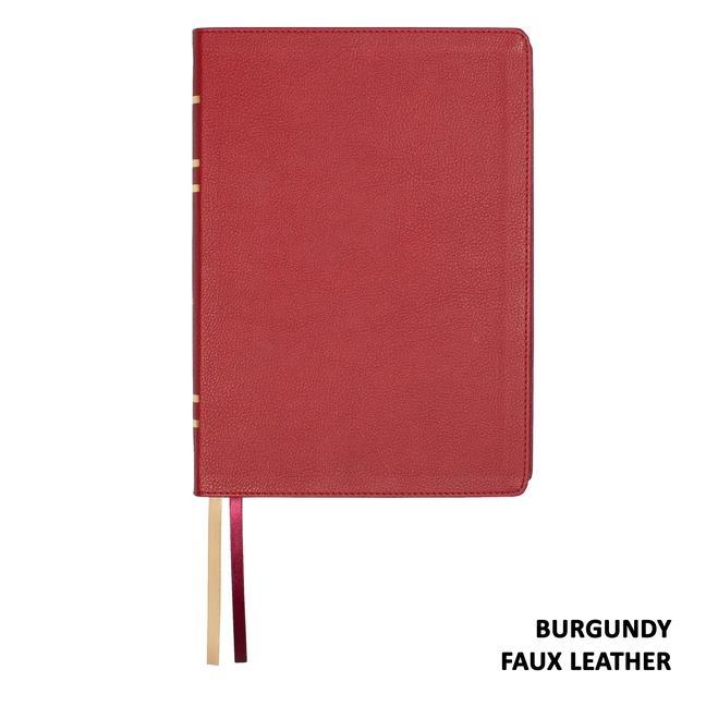 Book Lsb Giant Print Reference Edition, Paste-Down Burgundy Faux Leather 