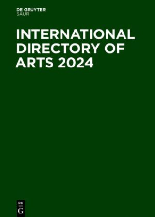 Kniha International Directory of Arts 2024, 3 Teile 