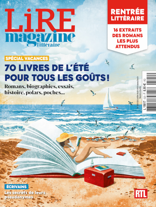 Carte Lire Magazine Littéraire N°520 : 70 livres de l'été pour tous les goûts et Supplément jeux littéraires - Été 2023 