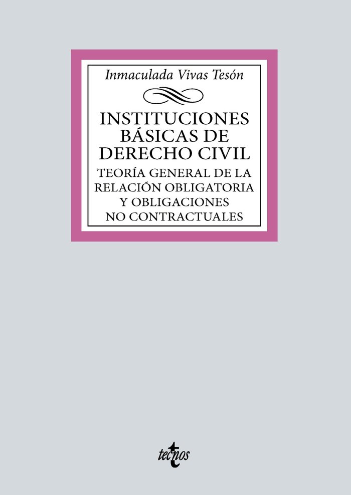 Book INSTITUCIONES BASICAS DE DERECHO CIVIL VIVAS TESON