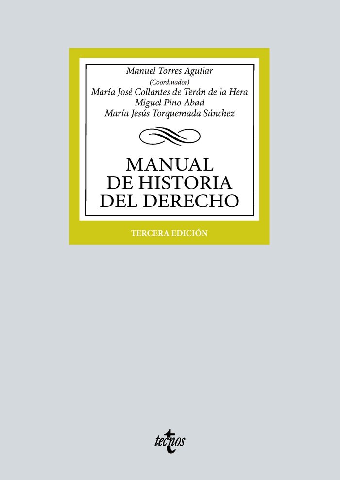 Könyv Pack Manual de Historia del Derecho COLLANTES DE TERAN DE LA HERA