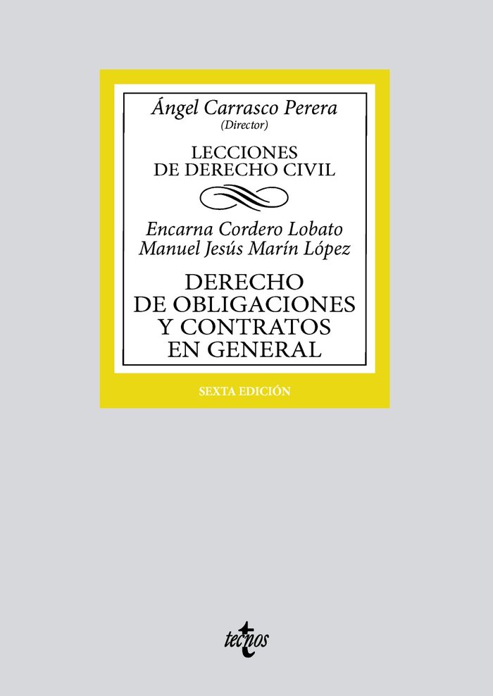 Kniha Derecho de obligaciones y contratos en general CORDERO LOBATO