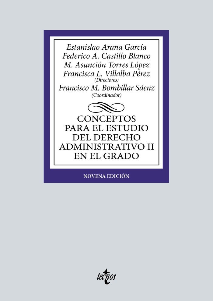 Kniha CONCEPTOS PARA EL ESTUDIO DEL DERECHO ADMINISTRATIVO II EN E ARANA GARCIA