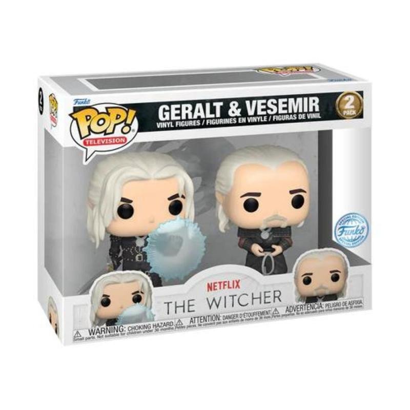 Game/Toy Funko POP TV: Witcher - Geralt and Vesemir 2pack (Zaklínač, exclusive special edition) 