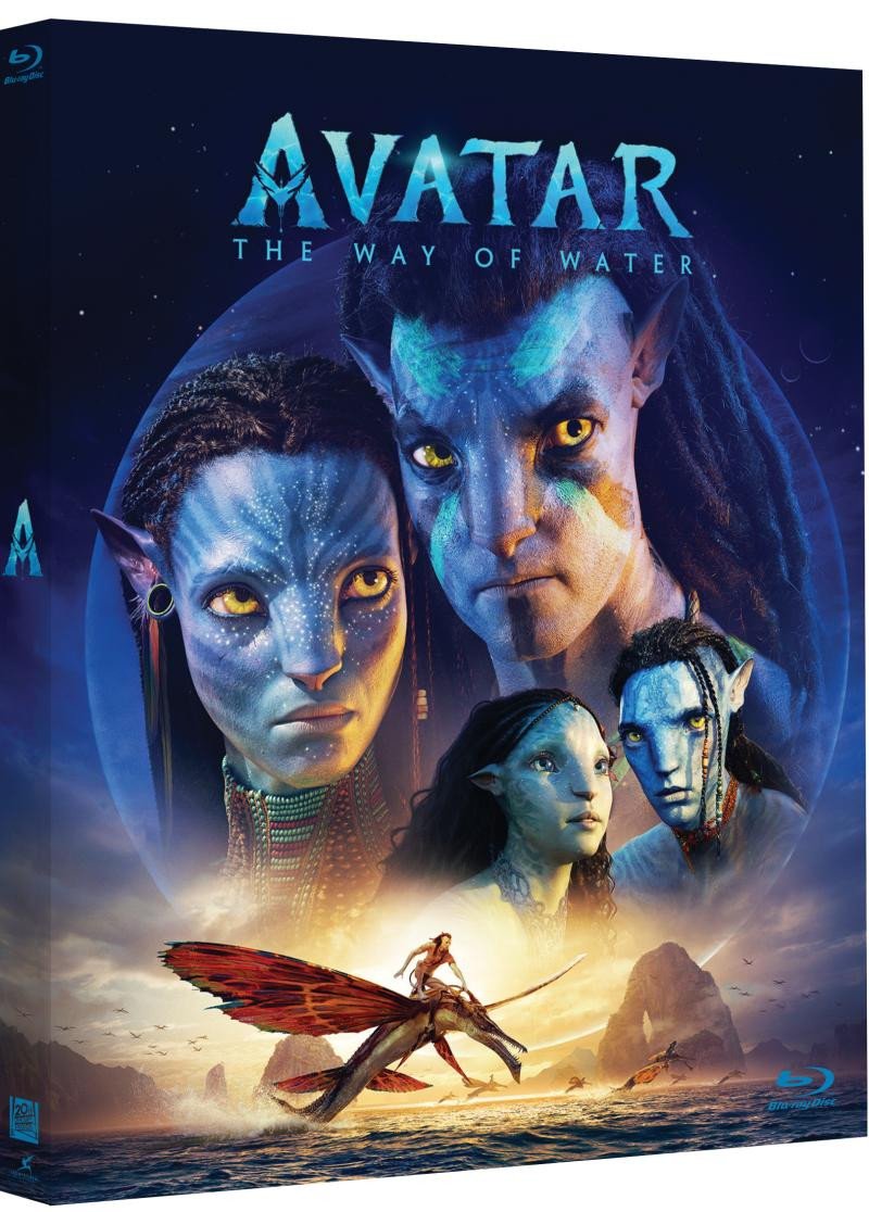Video Avatar: The Way of Water (2x Blu-ray, 1x Blu-ray + 1x Blu-ray bonus disk, Edice v rukávu) 