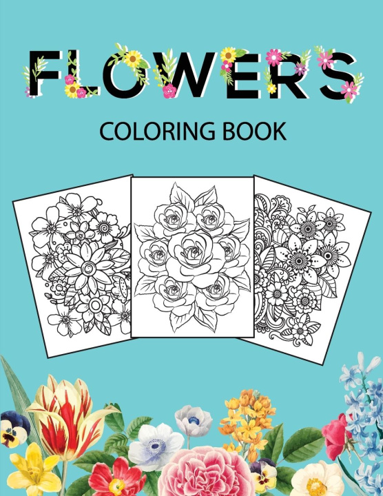 Knjiga Flowers Coloring Book 