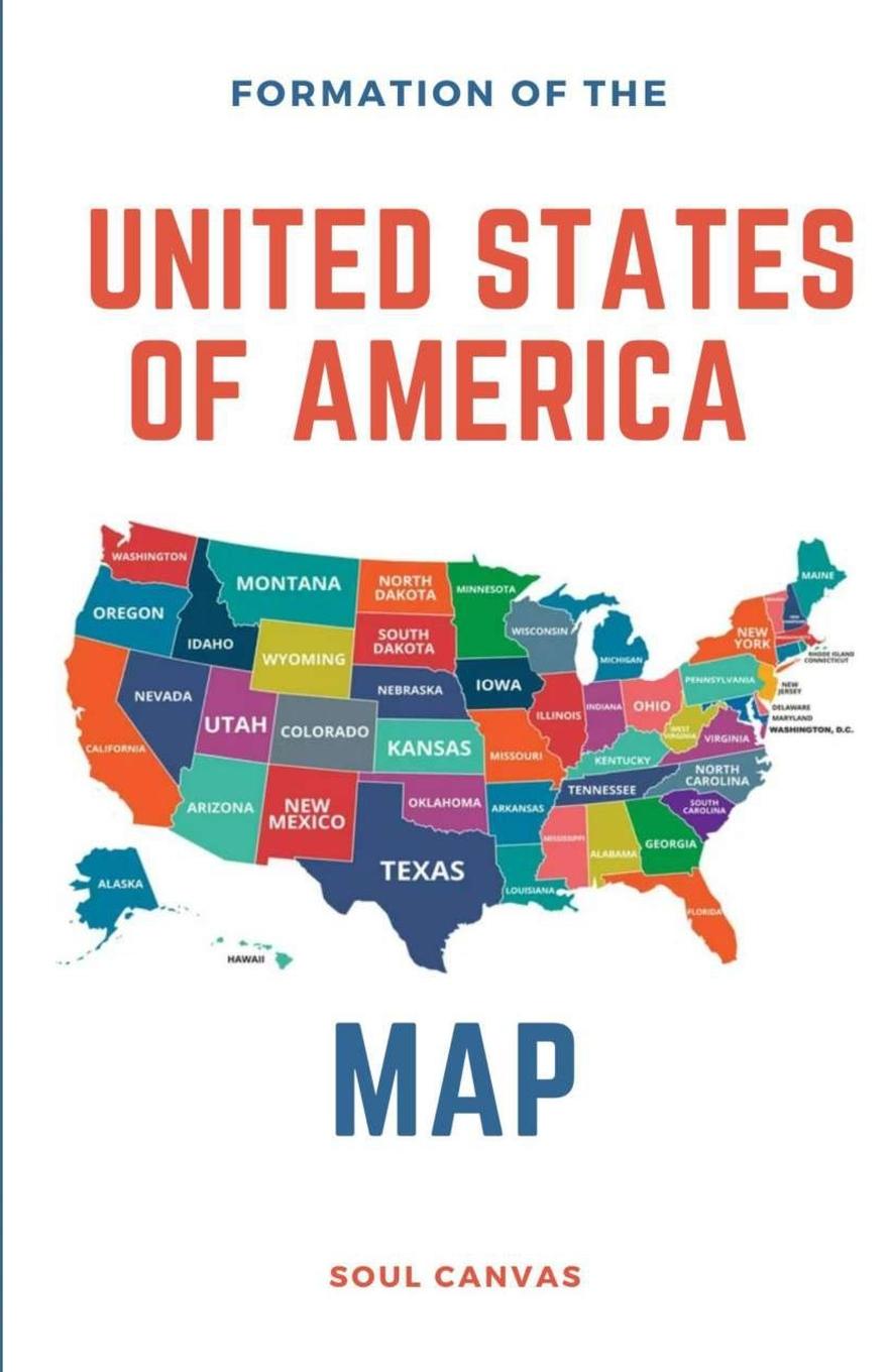 Libro Formation of the United States of America Map 