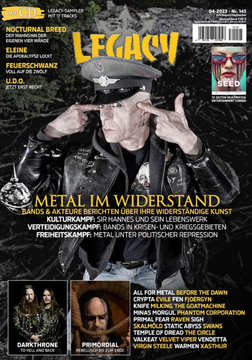 Carte LEGACY MAGAZIN: THE VOICE FROM THE DARKSIDE Ausgabe #145 (4/2023) Patric Knittel