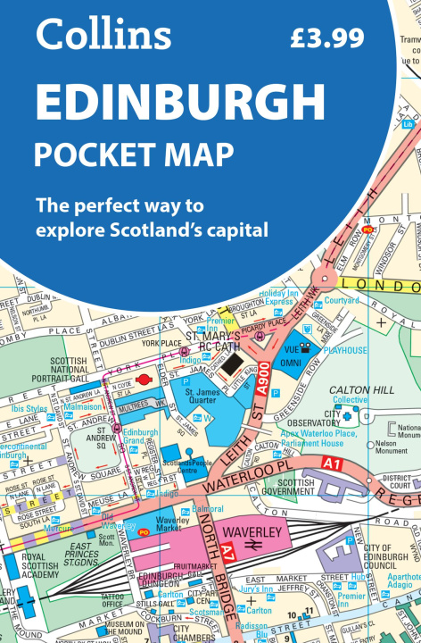 Tiskanica Edinburgh Pocket Map Collins Maps