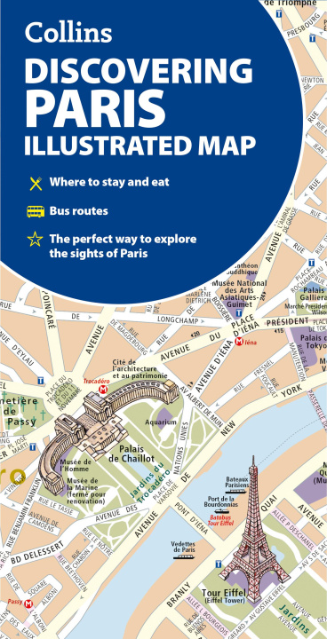 Tiskovina Discovering Paris Illustrated Map Collins Maps
