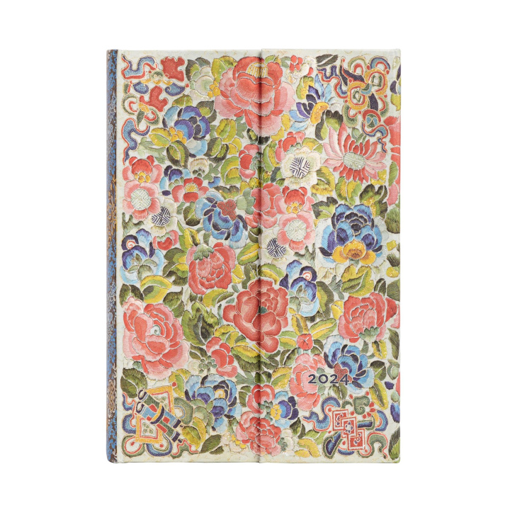 Kniha Pear Garden (Peking Opera Embroidery) Mini 12-month Day-at-a-Time Dayplanner 2024 Paperblanks