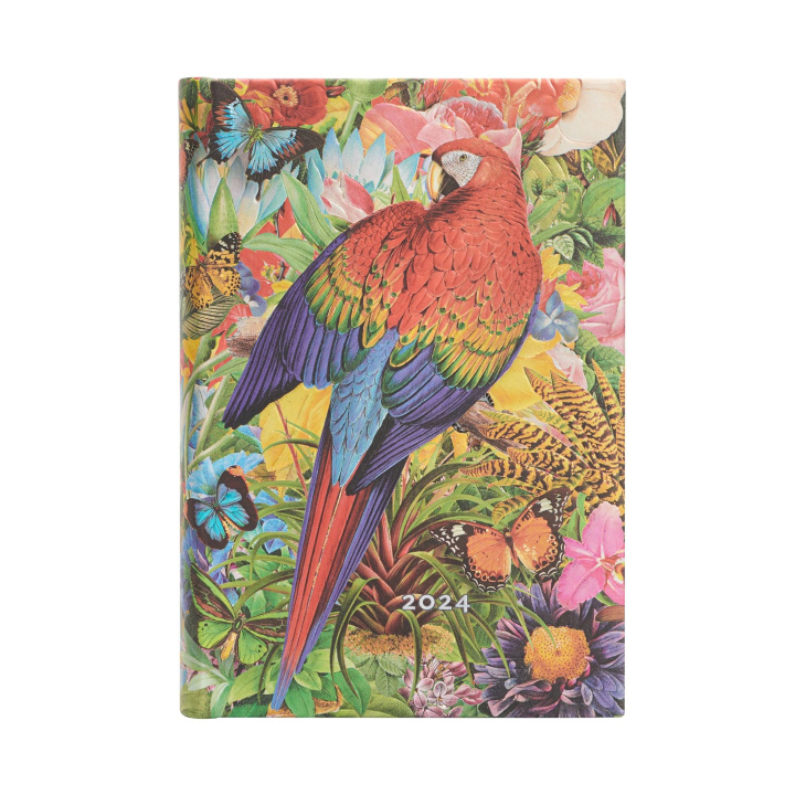 Könyv Tropical Garden (Nature Montages) Mini 12-month Day-at-a-Time Dayplanner 2024 Paperblanks