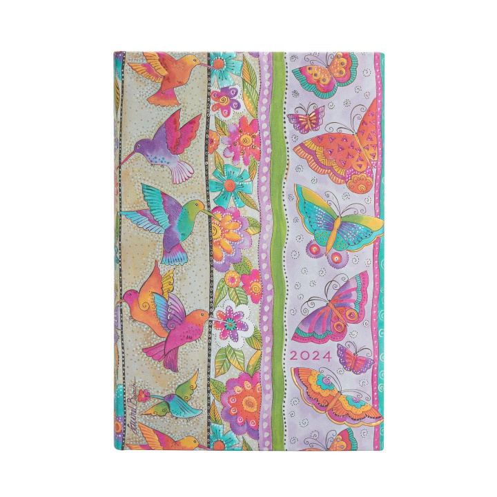 Kniha Hummingbirds & Flutterbyes (Playful Creations) Mini 12-month Dayplanner 2024 Paperblanks