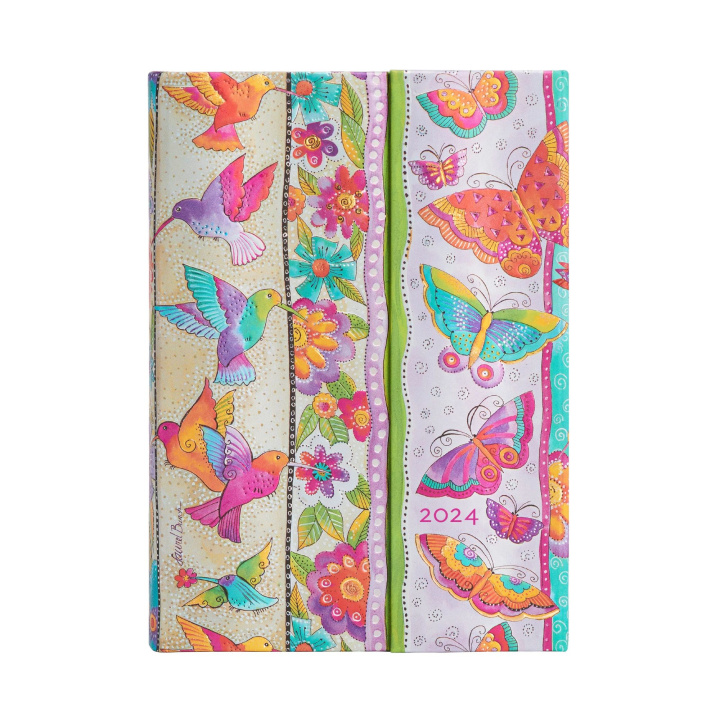 Könyv Hummingbirds & Flutterbyes (Playful Creations) Midi 12-month Day-at-a-Time Dayplanner 2024 Paperblanks