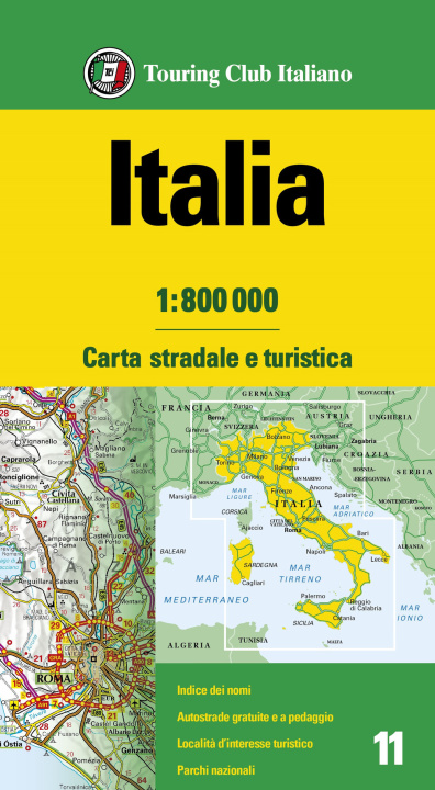 Nyomtatványok Italia 1:800.000 