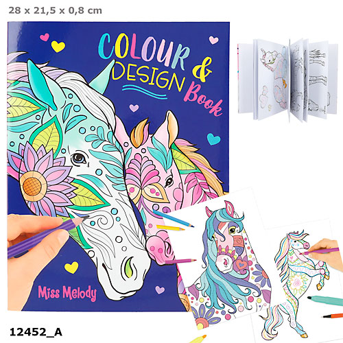 Kniha Kolorowanka Colour Design Miss Melody 12452A 