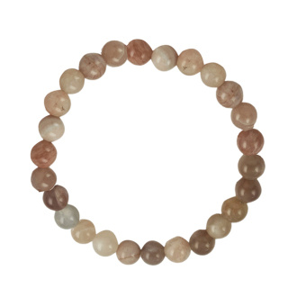 Gioco/giocattolo Armband, Mondstein, Kugeln 6mm 