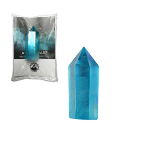 Spiel/Spielzeug Spitze poliert Aqua Aura klein 20-40gr in Pouch 