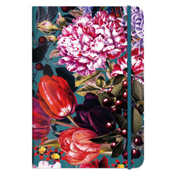 Livre Notizbuch A5 Blumenbouquet 