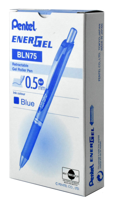 Carte Cienkopis kulkowy 0,5 mm EnerGel BLN75 niebieski 12 szt. 