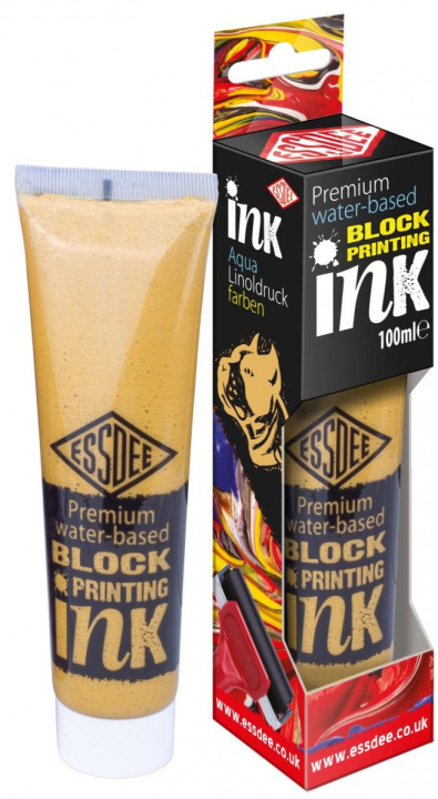 Book ESSDEE Premium Barva na linoryt metalická v tubě 100ml - Gold 