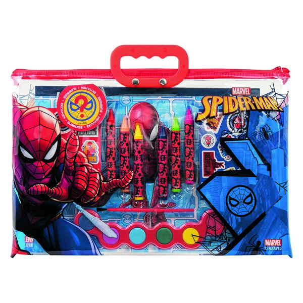 Knjiga Zestaw artystyczny w torbie Spiderman 
