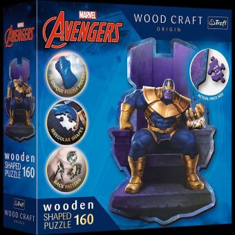 Hra/Hračka Holz Puzzle 160  Marvel Avengers - Thanos auf dem Thron 
