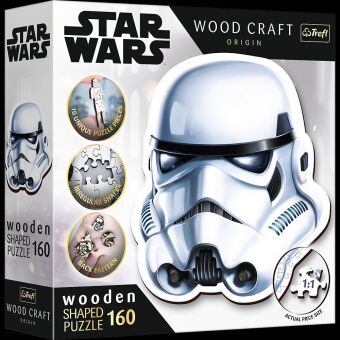 Joc / Jucărie Holz Puzzle 160  Star Wars - Stormtrooper Helm 