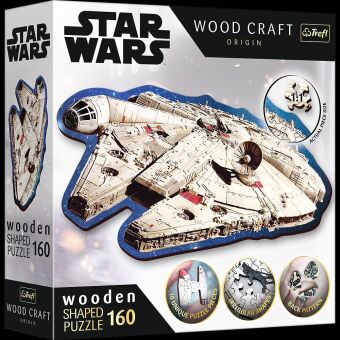 Játék Holz Puzzle 160  Star Wars - Millennium Falcon 