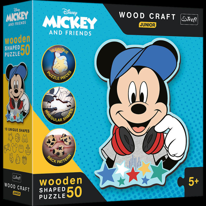 Játék Holz Puzzle Junior 50  Disney - Mickey Maus 