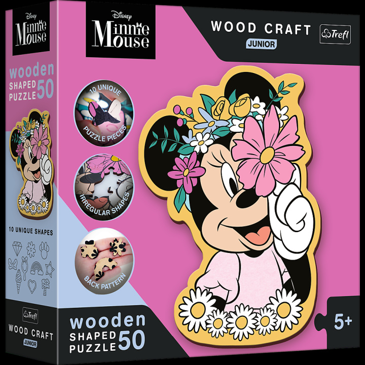 Játék Holz Puzzle Junior 50  Disney - Minnie Maus 