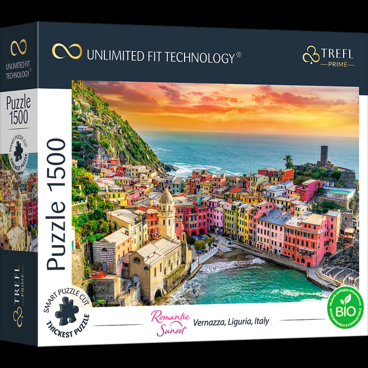 Könyv Puzzle 1500 UFT Romantic Sunset Vernazza Liguria Italy 26196 