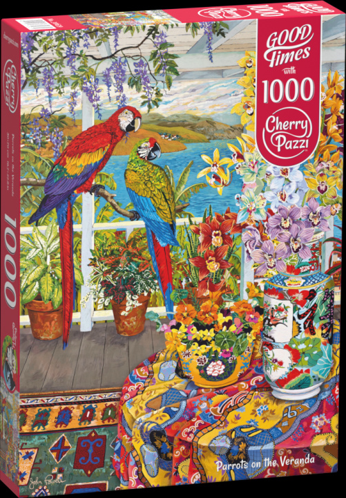 Book Puzzle 1000 CherryPazzi Parrots on the Veranda 30639 