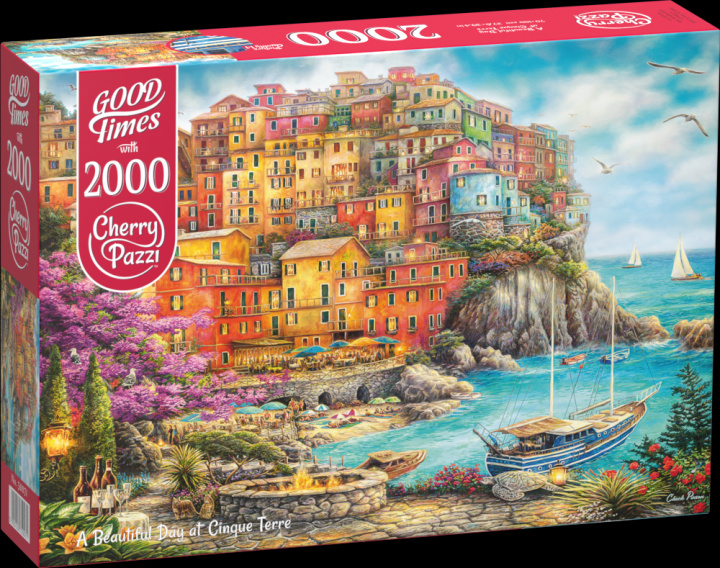 Kniha Puzzle 2000 CherryPazzi A Beautiful Day at Cinque Terre 50071 