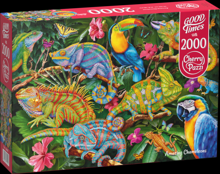 Carte Puzzle 2000 Cherry Pazzi Amazing Chameleons 50101 