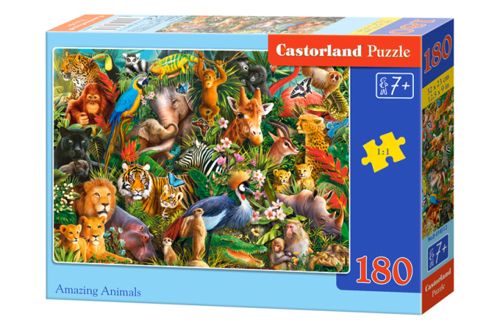 Książka Puzzle 180 Amazing Animals 