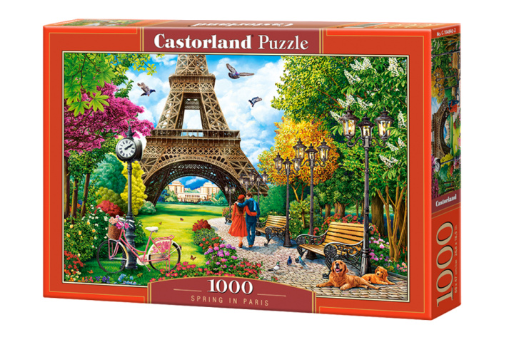 Książka Puzzle 1000 Wiosna w Paryżu C-104840-2 