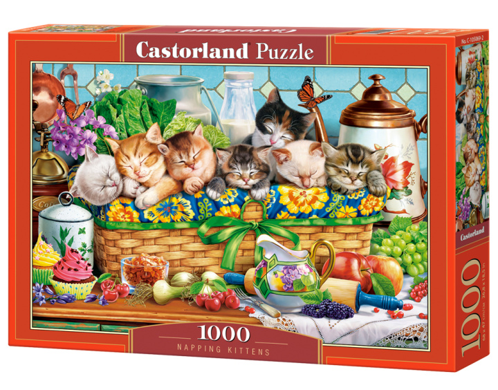 Książka Puzzle 1000 Napping Kittens C-105069-2 