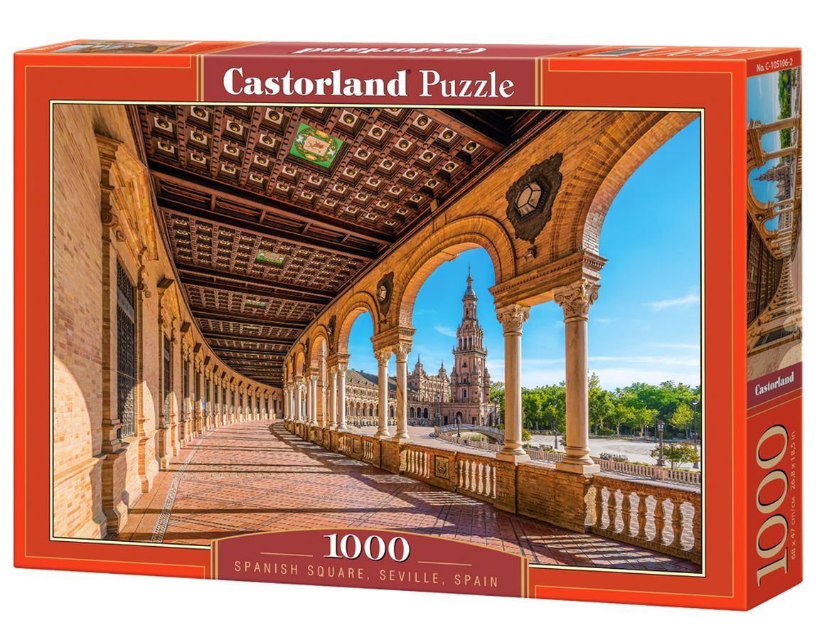 Carte Puzzle 1000 Spanish Square Seville Spain C-105106-2 