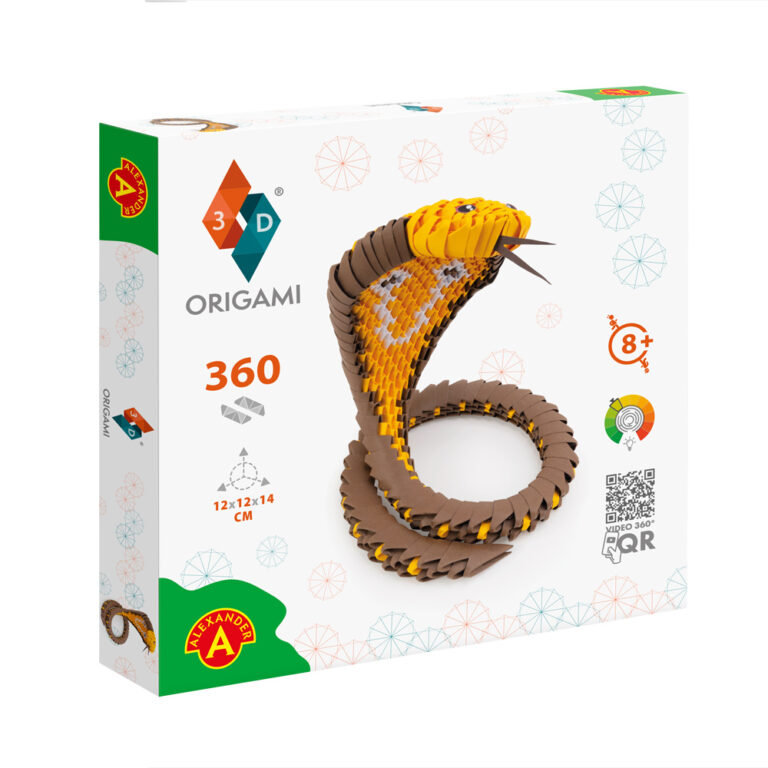 Kniha Origami 3D Kobra 
