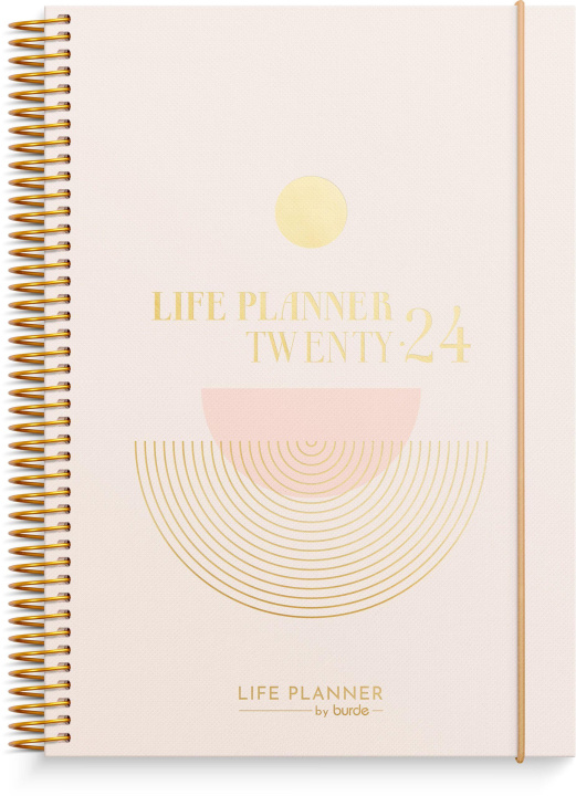 Burde Life Planner Pink Kalender 2024, Book hardback