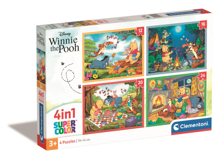 Hra/Hračka Puzzle 4 w1 super kolor Disney Winnie the Pooh 21514 