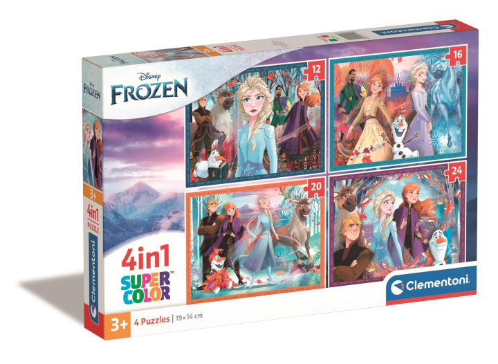 Kniha Puzzle 4w1 super kolor Frozen 21518 