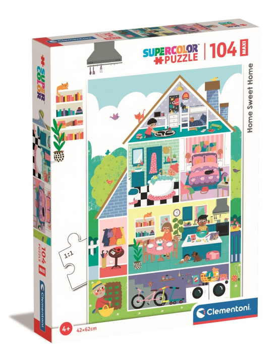 Könyv Puzzle 104 maxi super kolor home sweet home 23775 
