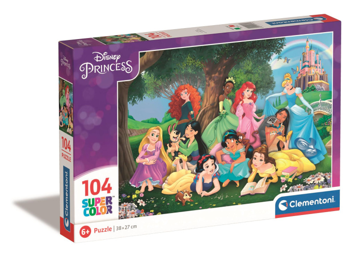 Gra/Zabawka Puzzle 104 super kolor Disney princess 25743 