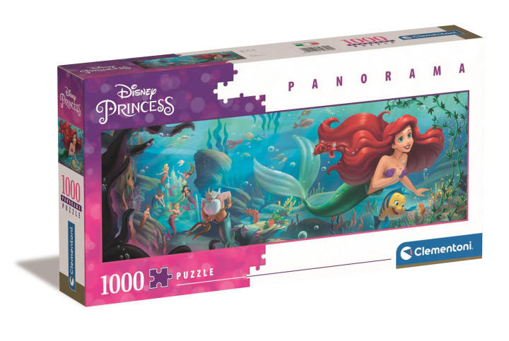 Kniha Puzzle 1000 panoramiczne collection Disney little mermaid 39658 