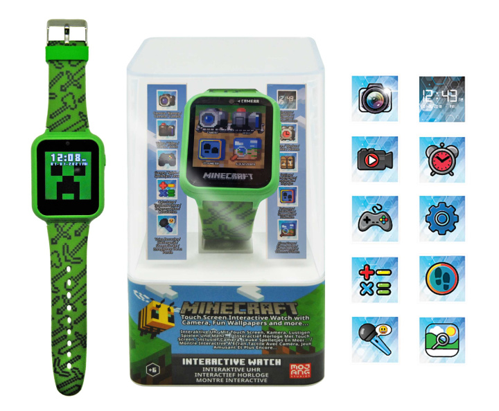 Książka Zegarek Smartwatch 10 funkcji Minecraft MIN4045 