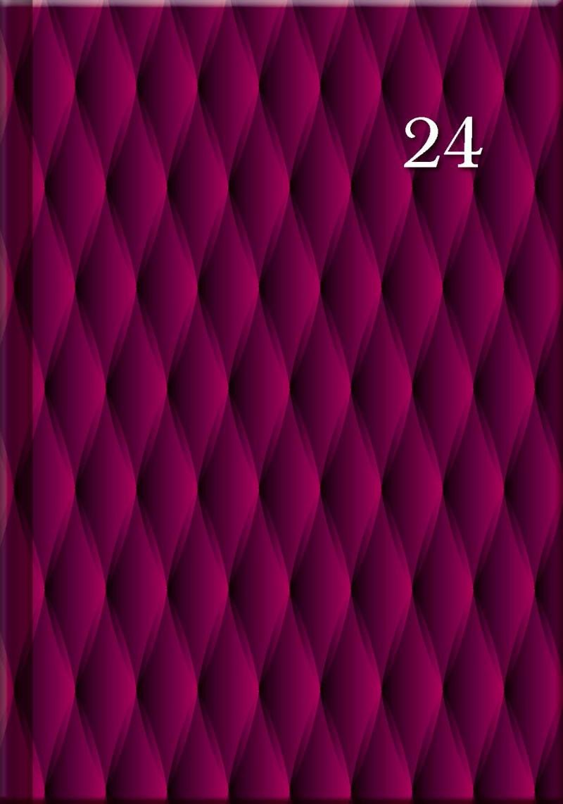 Kniha Diář 2024 PRINT Burgundy, denní A5 