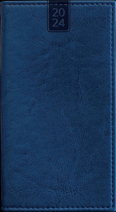 Knjiga Diář 2024 NEBRASKA Blue - mini, týdenní A6 