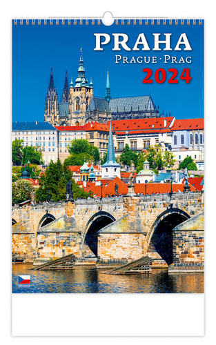 Kalendář/Diář Praha/Prague/Prag - nástěnný kalendář 2024 